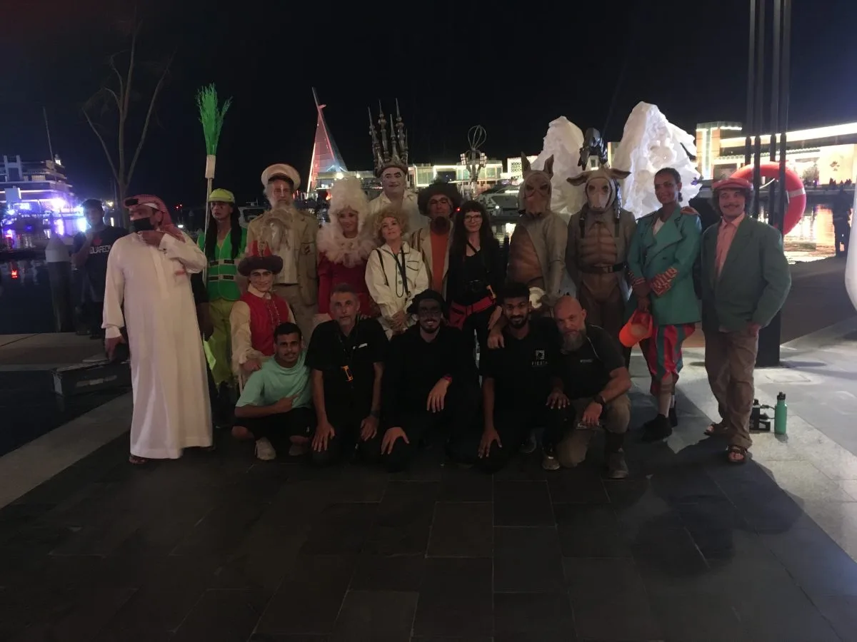 Photo de groupe de la cie ilotopie à Jeddah Arabie Saoudite